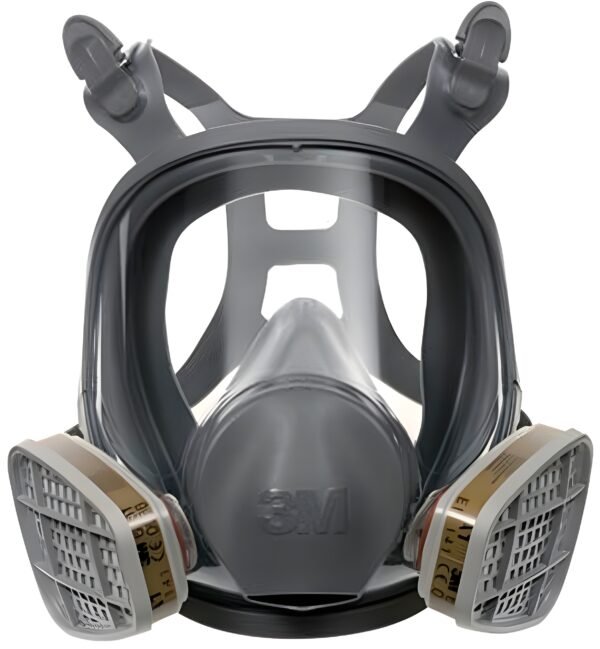 Full Face Gas Mask Dual Filter - 3M 6800