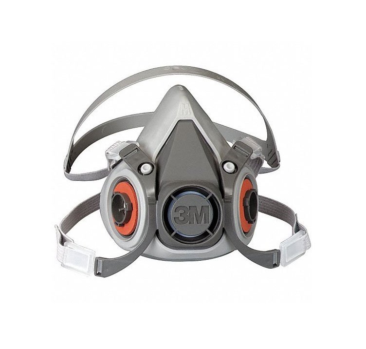 Half Face Gas Mask Dual Filter - 3M 6200 AAA