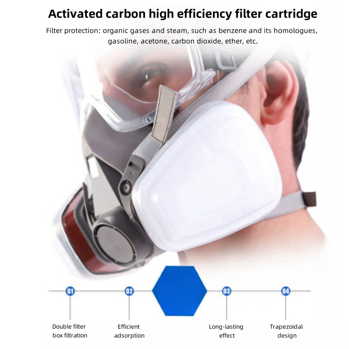 Half Face Gas Mask Dual Filter - VAULTEX - Image 4