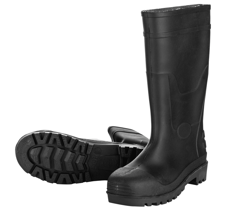 Gum Boot PVC Black - With Warranty