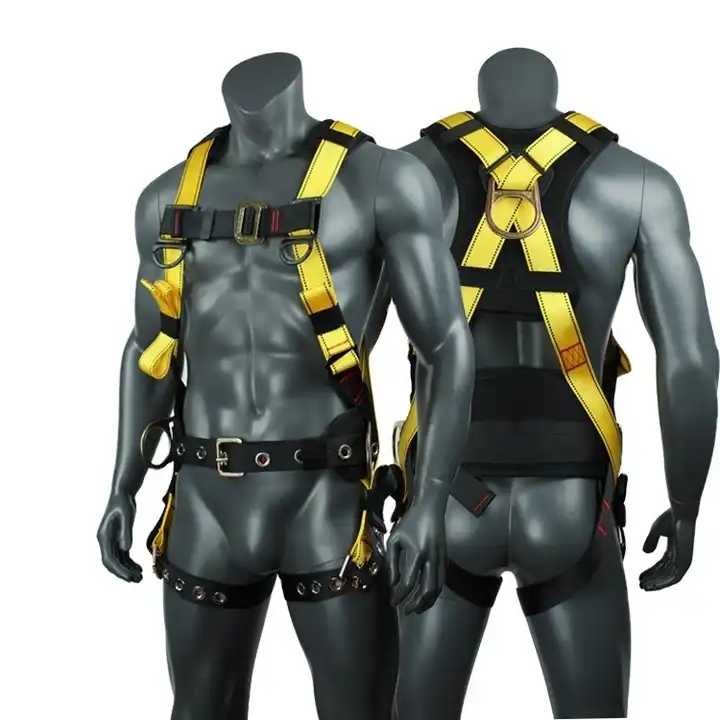 Full Body Harness Double Hook Shock Absorber With Back Support - PALOMA
