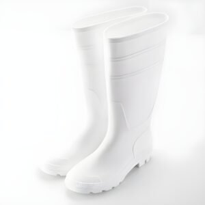 Gum Boot PVC With Steel Toe White