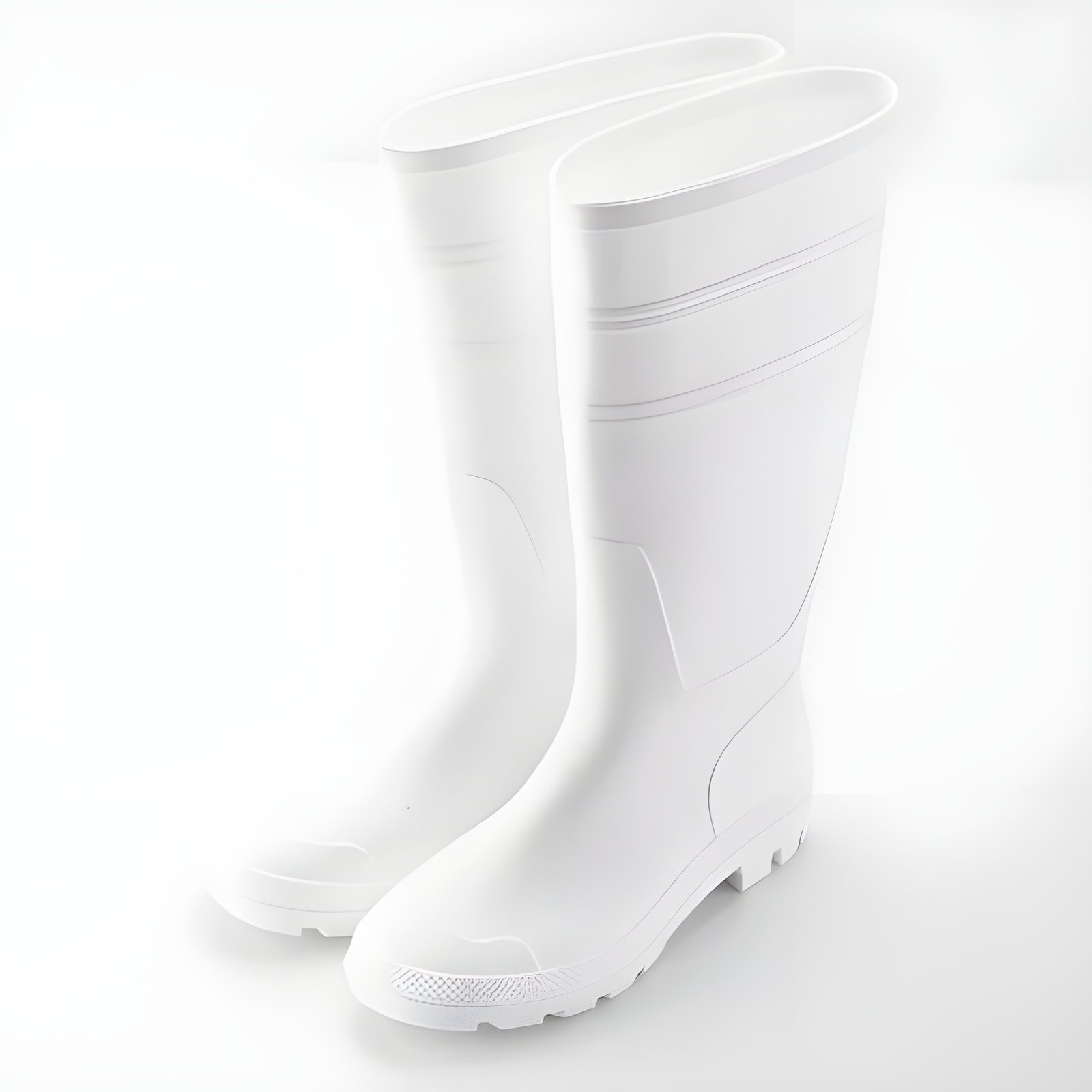 Gum Boot PVC With Steel Toe White
