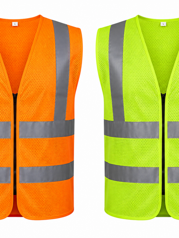 SAFETY JACKET NET TYPE (ORANGE & GREEN) Reflective Safety Vest