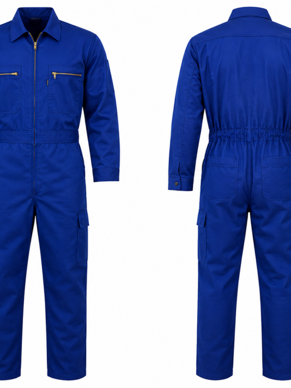 SAFETY COVERALL BLUE WORKING S/M/L/XL Industrial Work Coverall