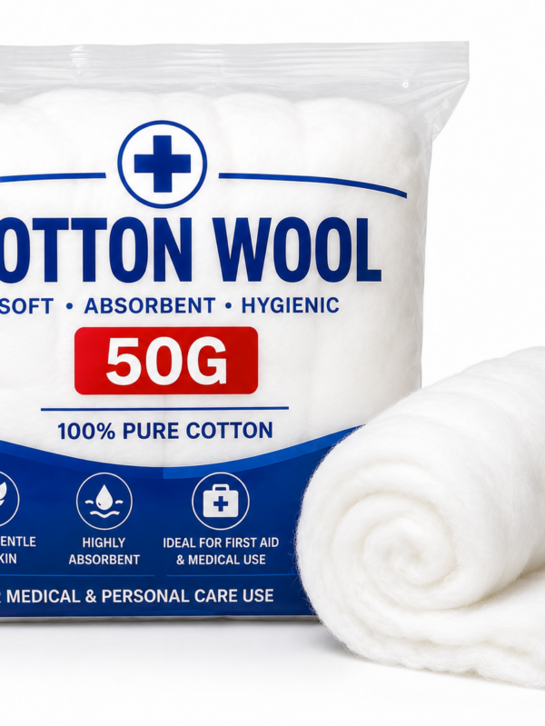 COTTON WOOL 50G Medical Absorbent Cotton