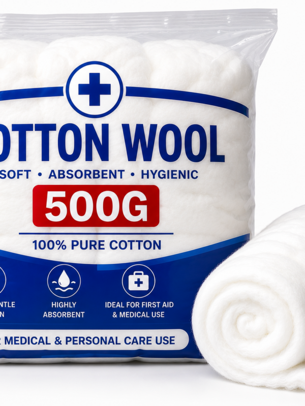 COTTON WOOL 500G First Aid Medical Cotton Wool