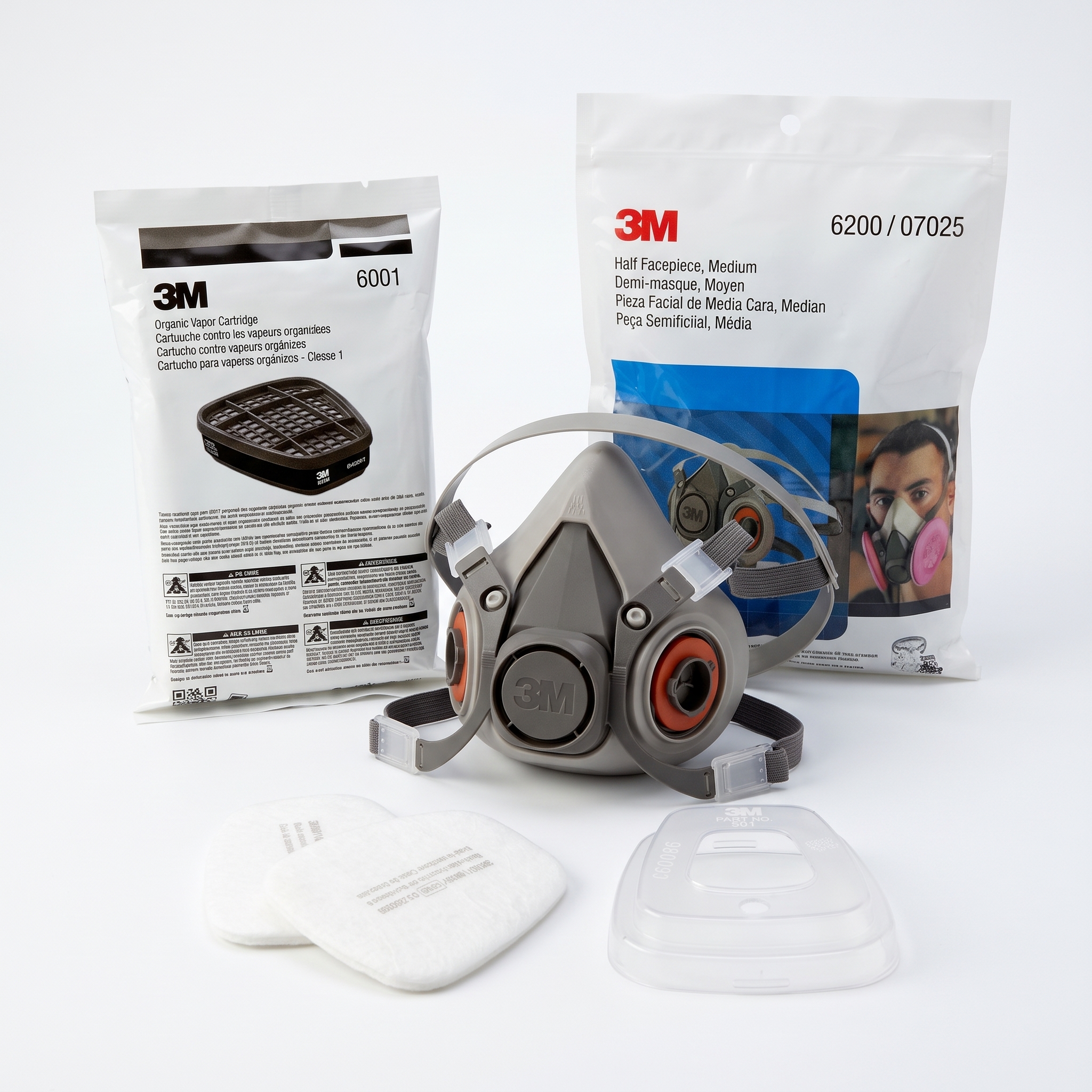 3M 6200 HALF MASK – DUAL CARTRIDGE - Image 2